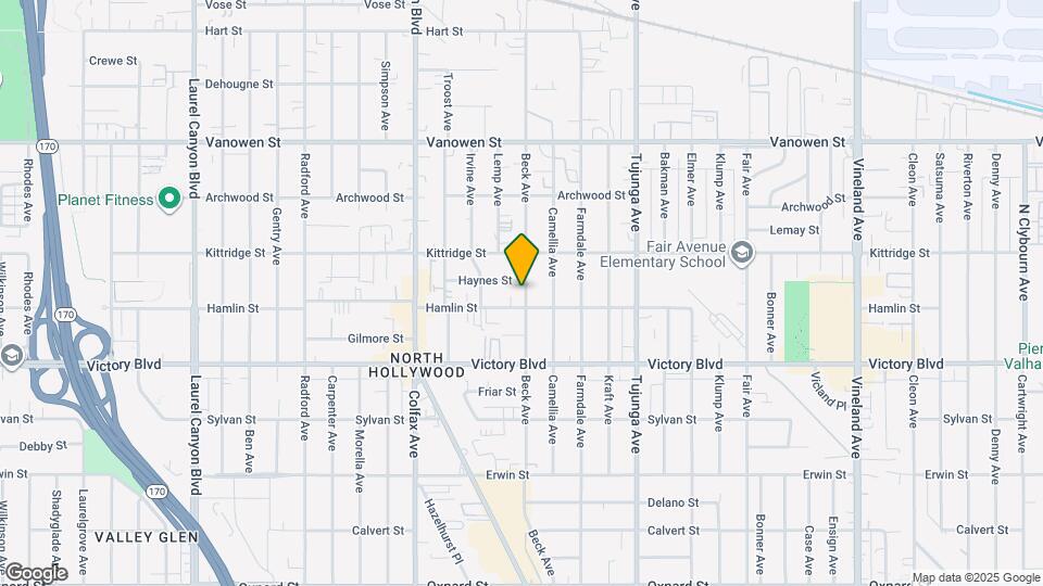 6521 Beck Ave Map and Location Details