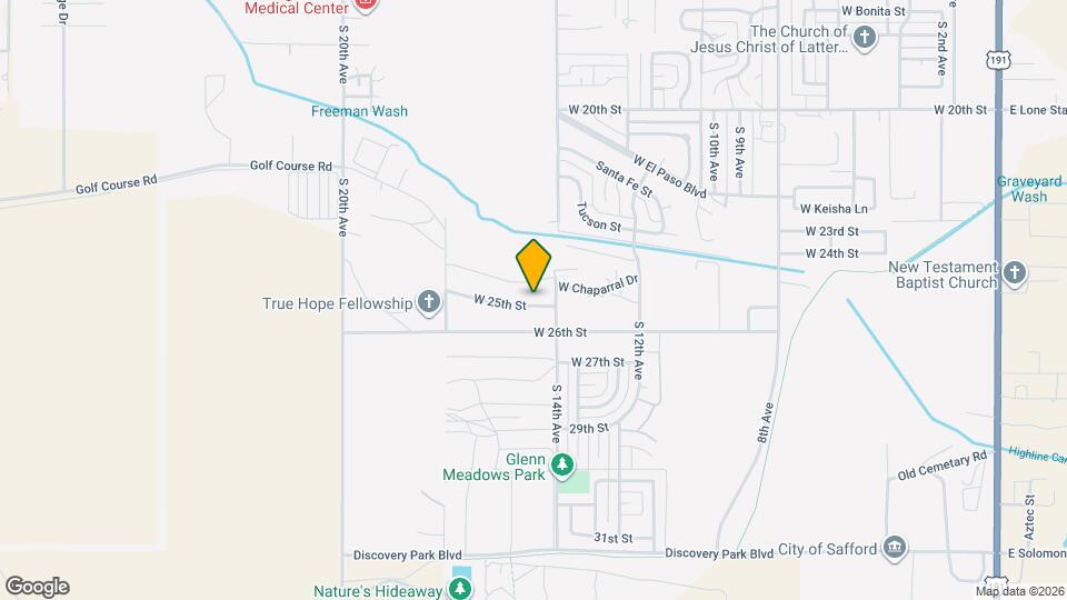 1466 W 25th St Map and Location Details