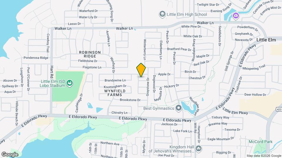 1605 Forest Oaks Way Mapa y Detalles de la Ubicación