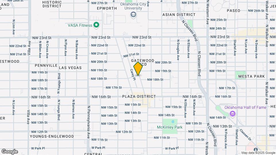1841 N Gatewood Ave Map and Location Details