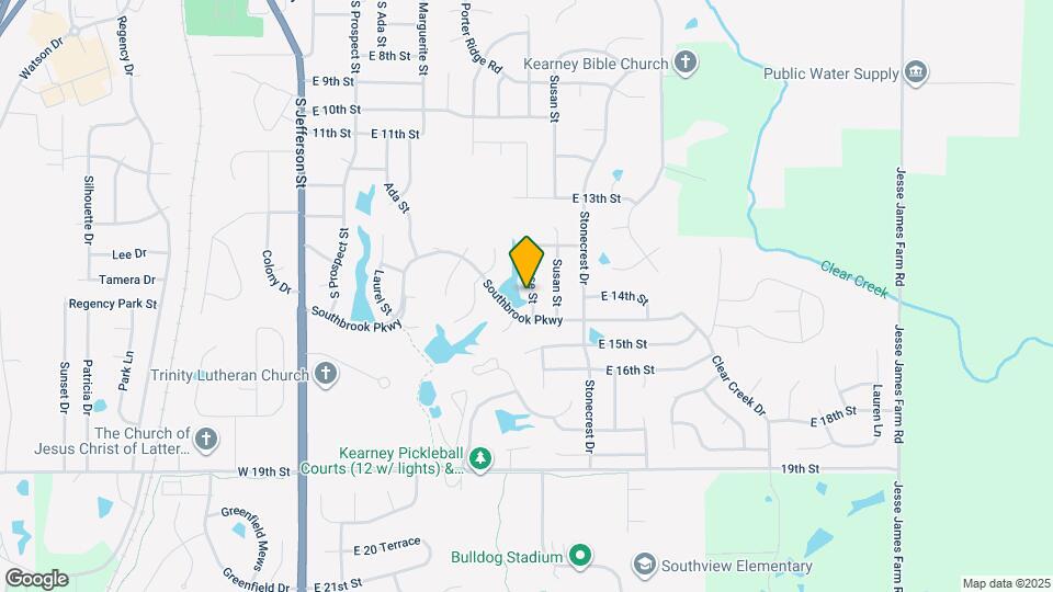 1402 Rose St Map and Location Details