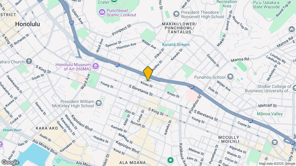 1246 Kinau St Mapa y Detalles de la Ubicación