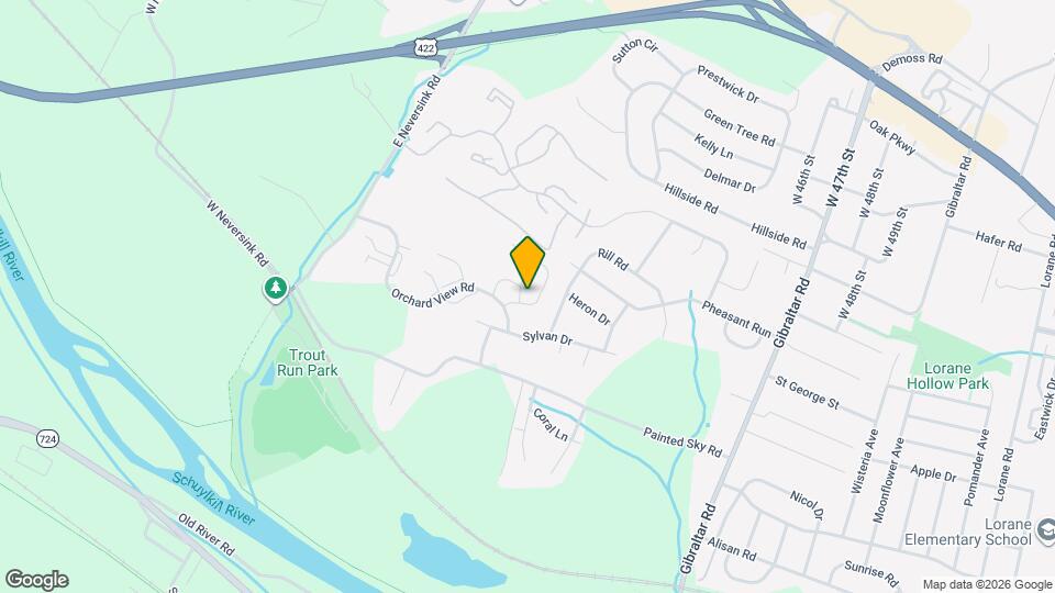 3103 Orchard View Rd Map and Location Details