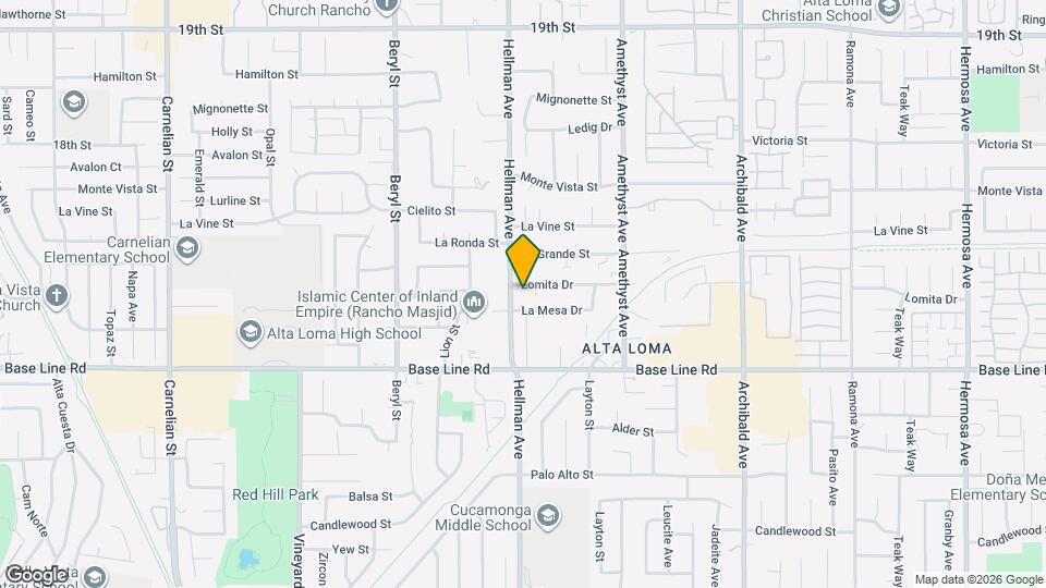 9325 Lomita Dr Map and Location Details