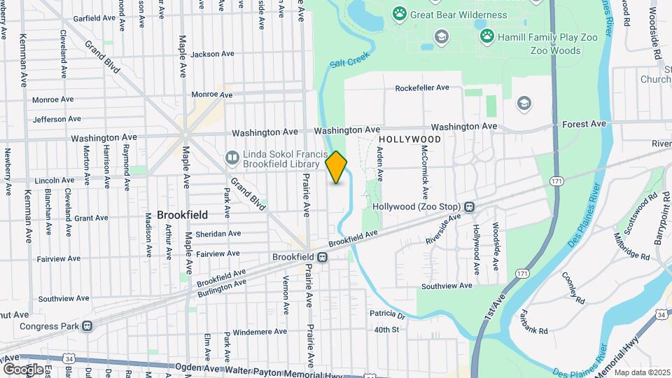 3621 S Forest Ave Map and Location Details