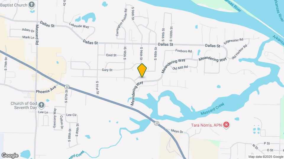 9613 Meandering Way Map and Location Details