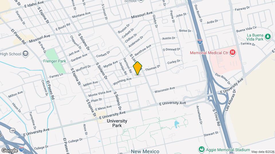 1621 Wyoming Ave Map and Location Details