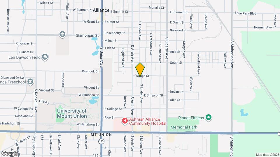 1427 S Linden Ave, Unit 1427 Map and Location Details
