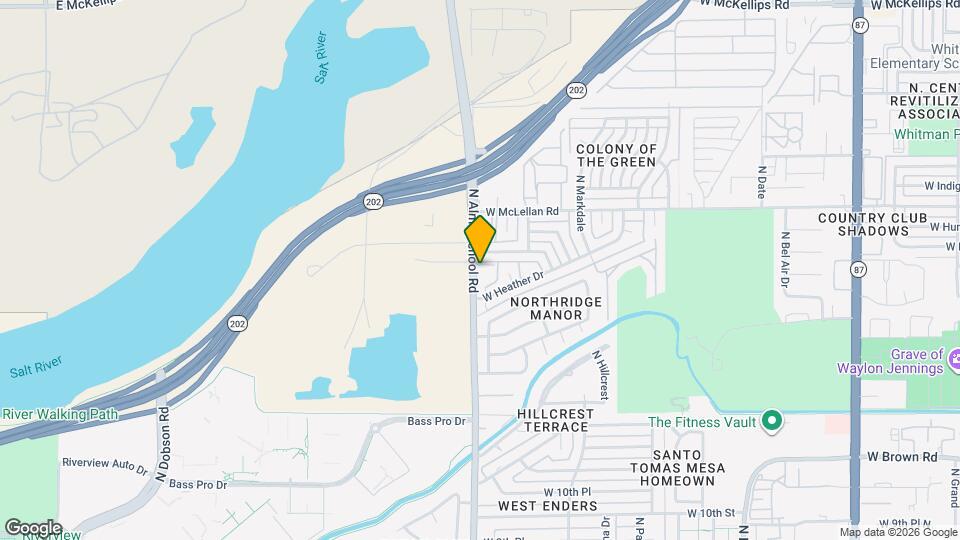 1455 N Alma School Rd Map and Location Details