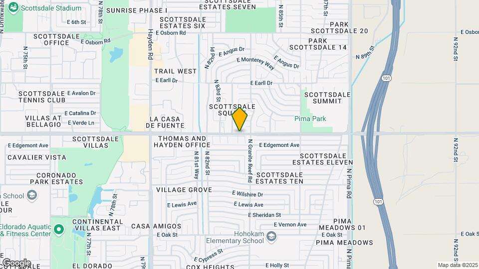 8357 E Thomas Rd Mapa y Detalles de la Ubicación