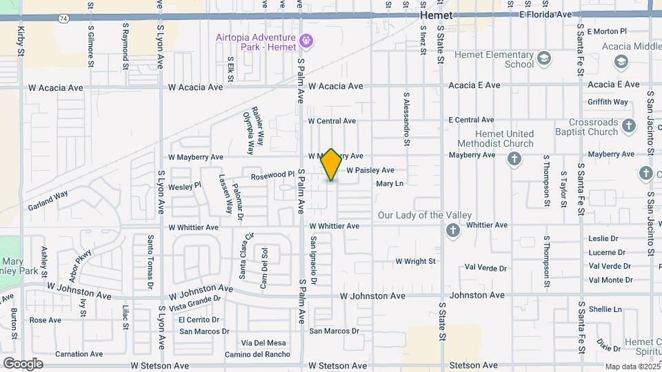 580 Ironwood St Map and Location Details
