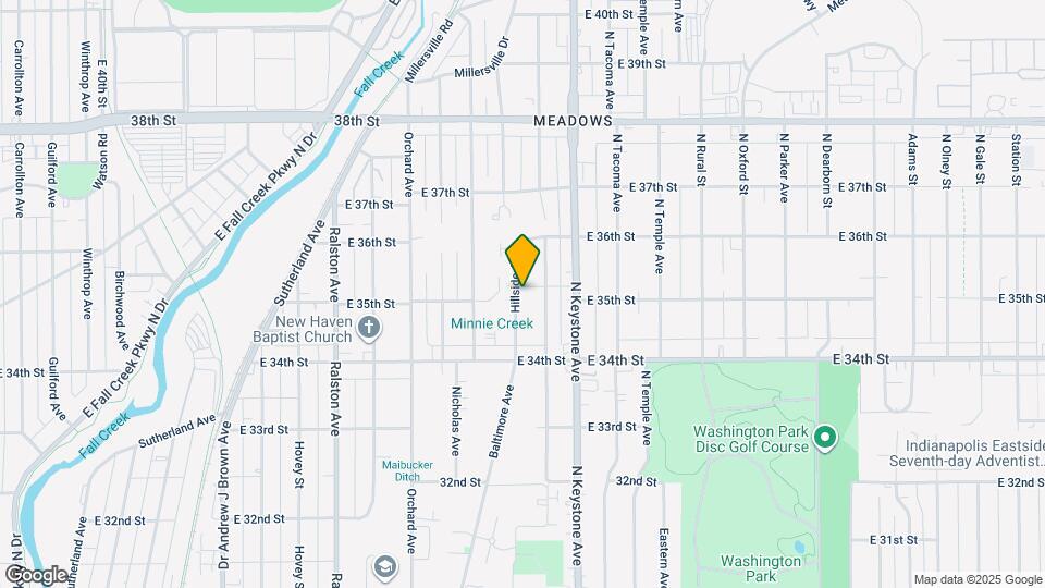 3481 Hillside Ave Map and Location Details