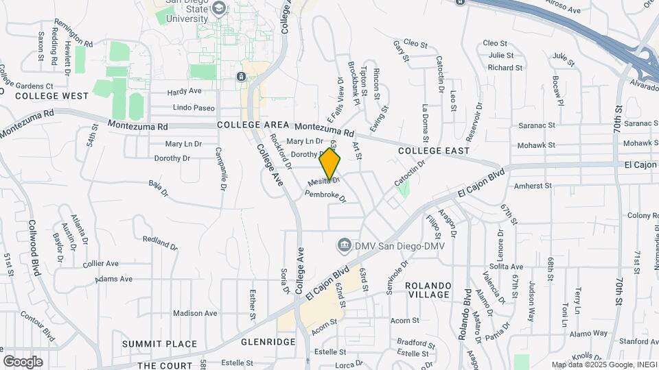 6203 Mesita Dr Map and Location Details