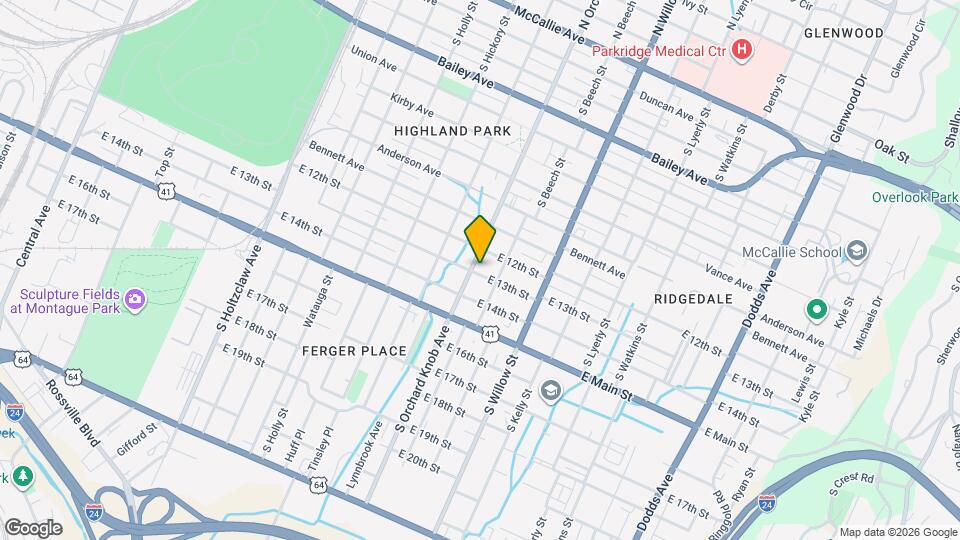 1903 E 13th St Map and Location Details