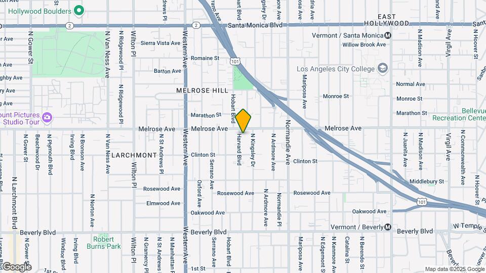 644 N Harvard Blvd, Unit 201 Map and Location Details
