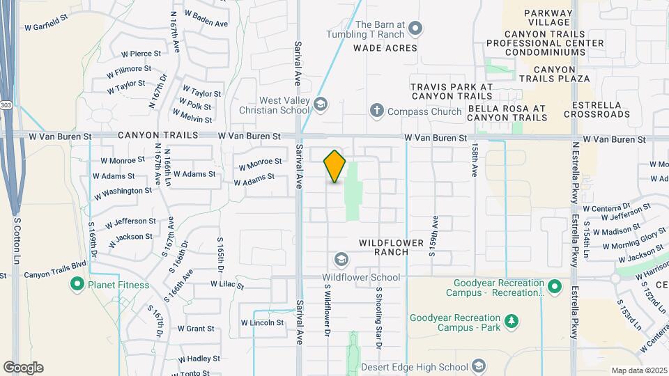 16188 W Washington St Map and Location Details