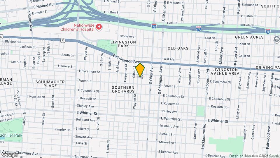 827 S 22nd St Map and Location Details