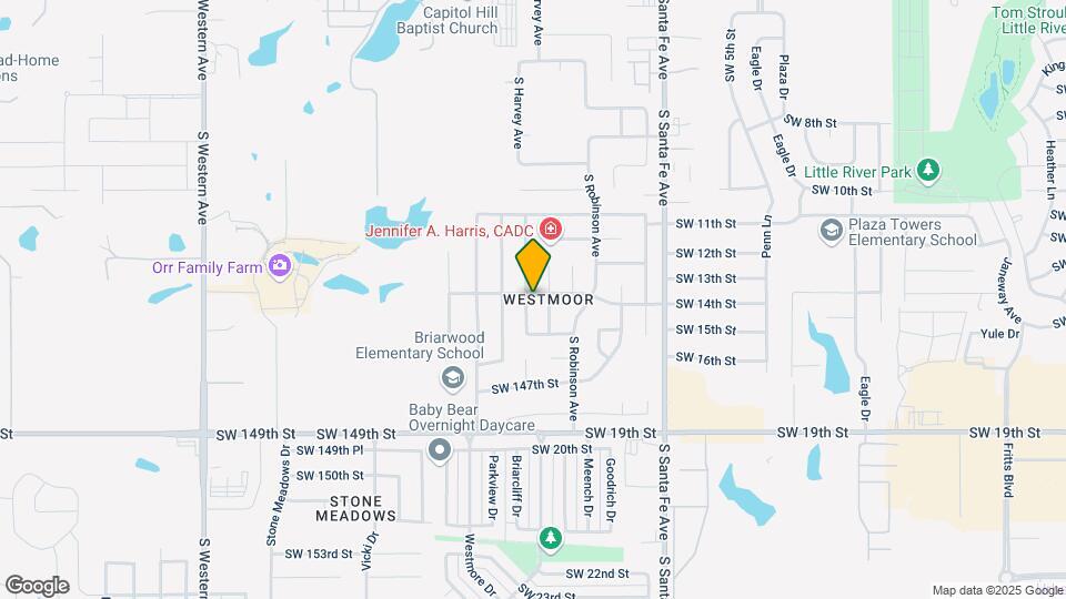 14500 S Harvey Ave Map and Location Details