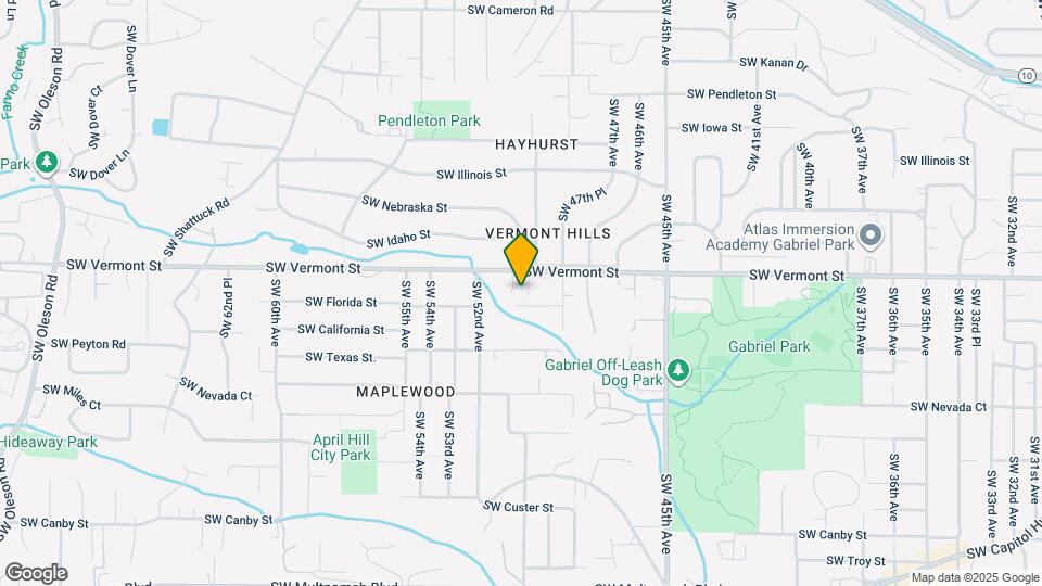 5034 SW Vesta St Map and Location Details