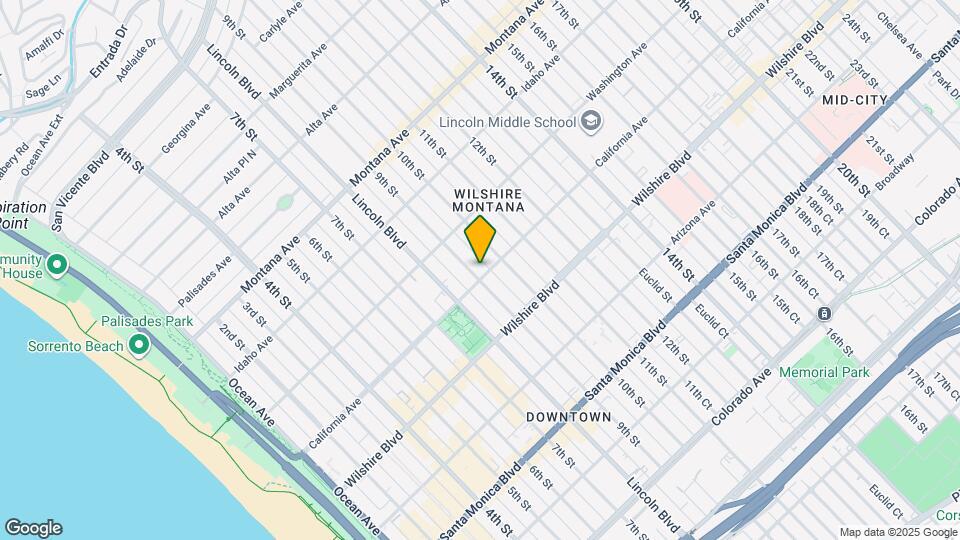 905 California Ave Map and Location Details