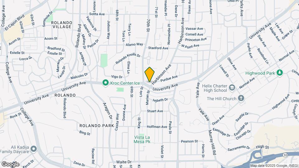 7055 University Ave Map and Location Details