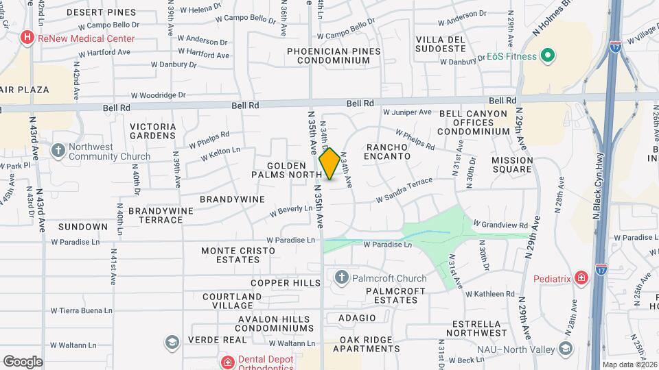 3434 W Kings Ave Map and Location Details