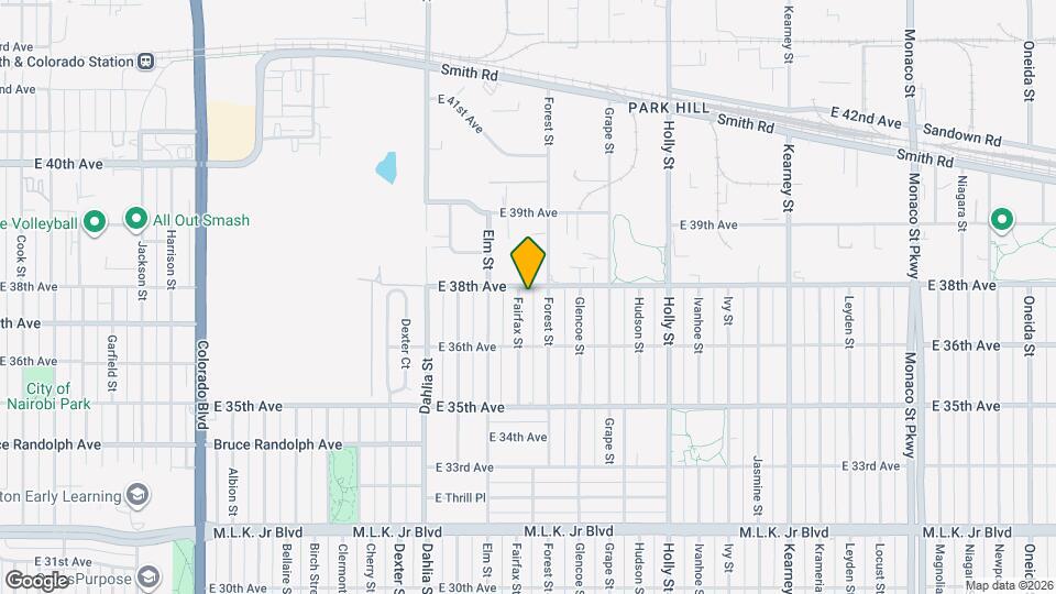 3690 Fairfax St Map and Location Details