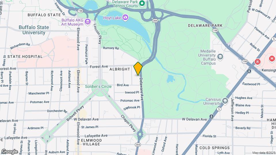 1574 Delaware Ave Map and Location Details