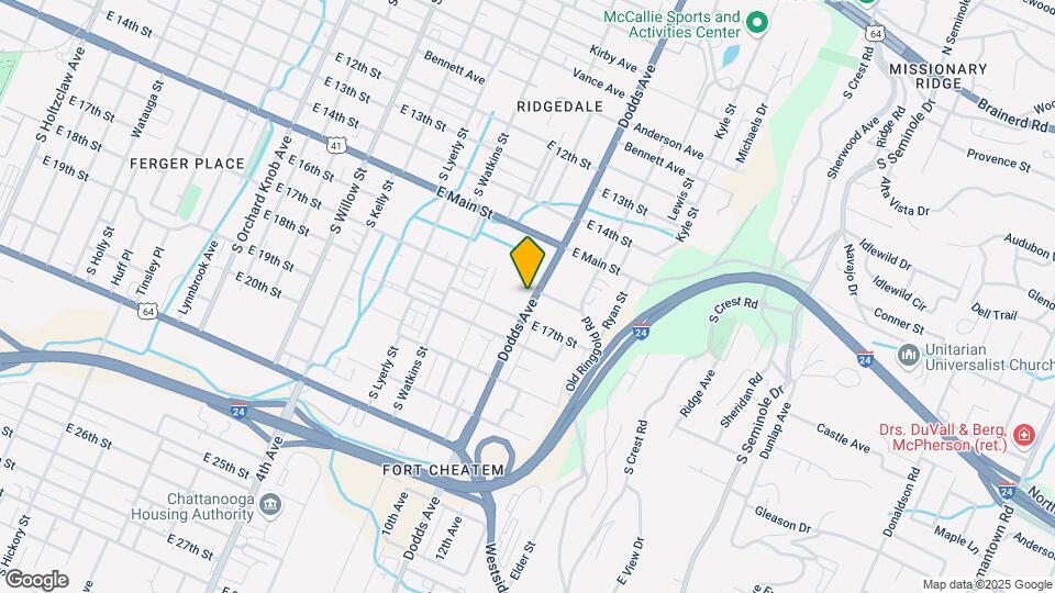 1605 Dodds Ave Map and Location Details