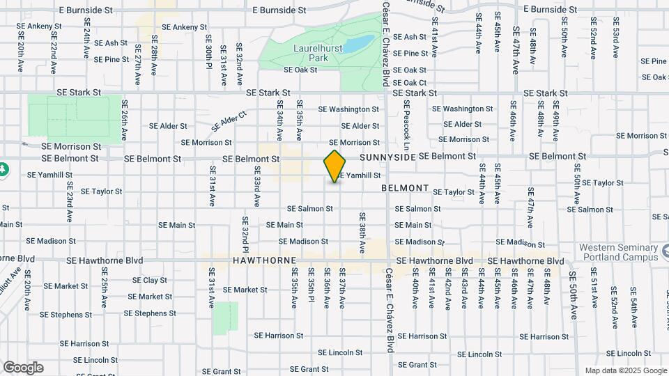 3625 SE Taylor St Map and Location Details