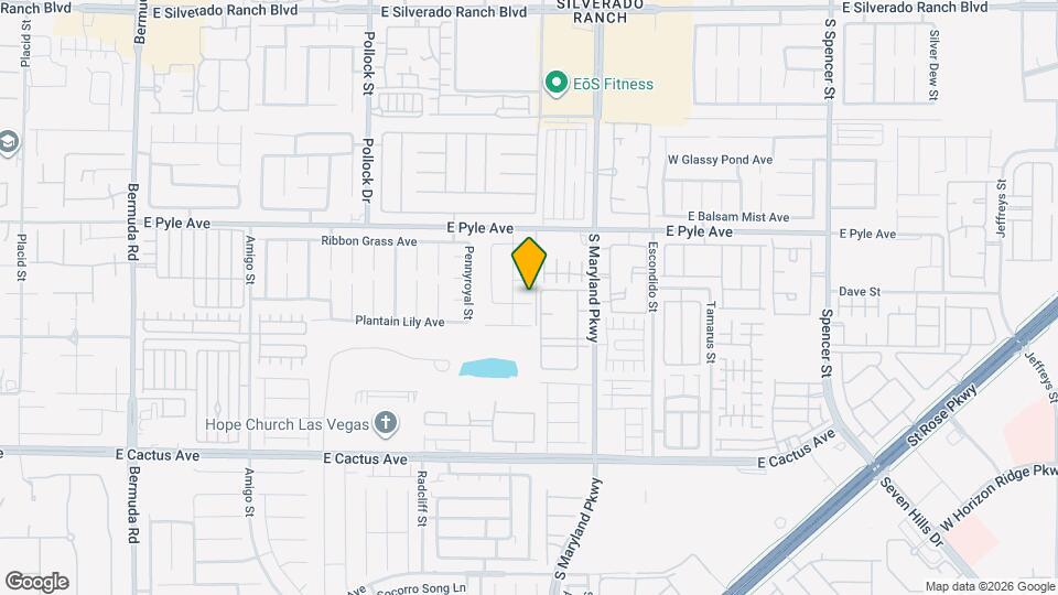 1082 Canoga Peak Ave Map and Location Details