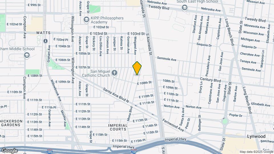 10739 Mona Blvd Map and Location Details
