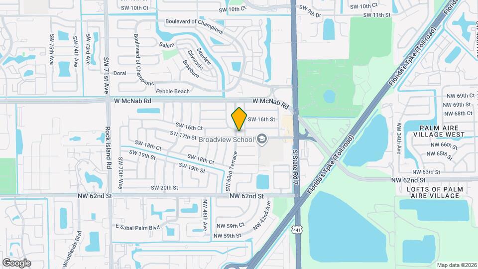 6321 SW 17th St Map and Location Details