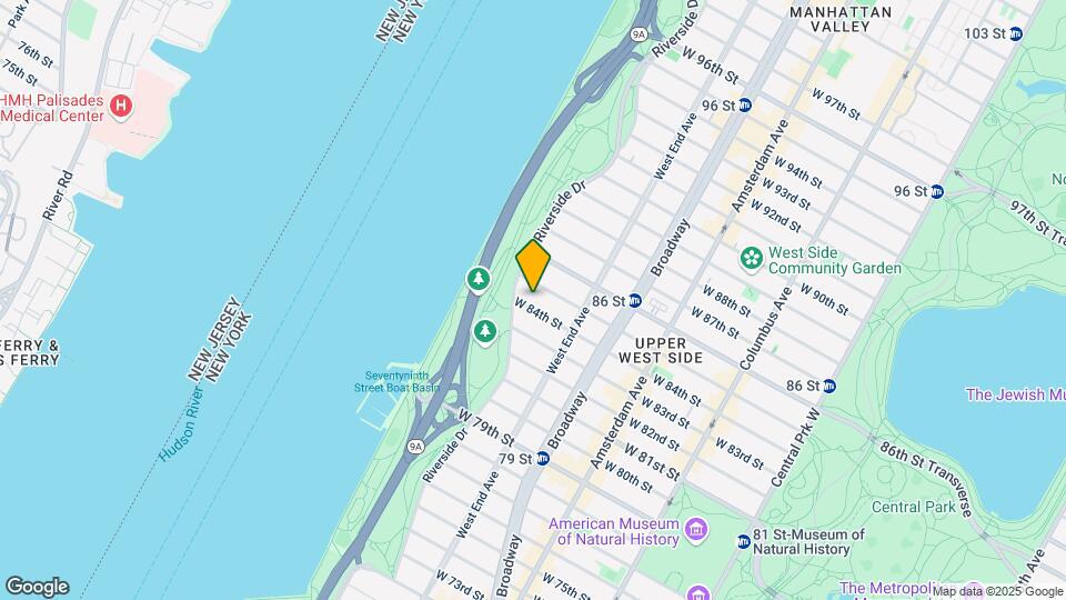349 W 84th St Map and Location Details