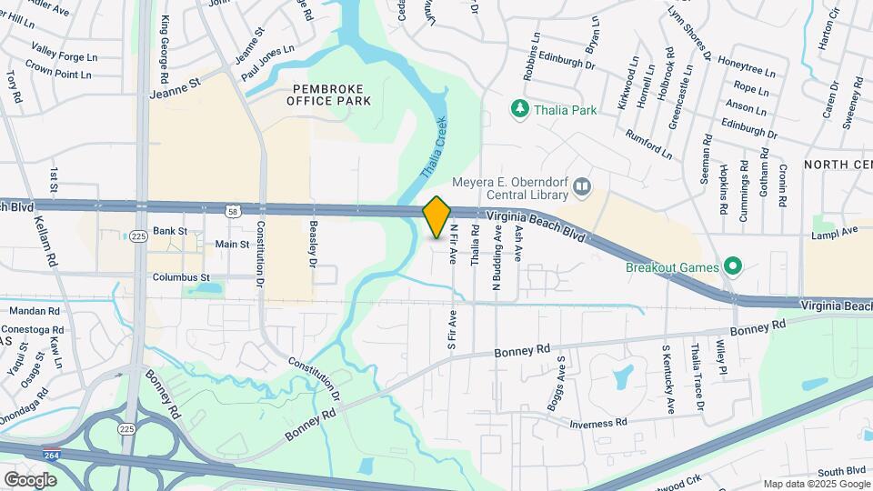 206 N Palm Ave Mapa y Detalles de la Ubicación