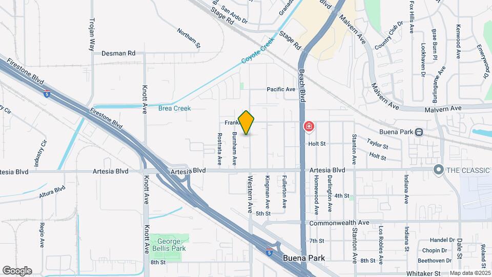 5831 Western Ave Mapa y Detalles de la Ubicación