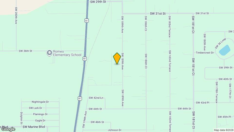 3874 SW 189th Ave Map and Location Details