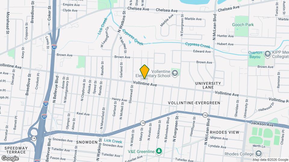 1556 Vollintine Ave Map and Location Details