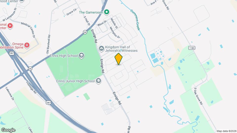 1105 Wildflower St Map and Location Details