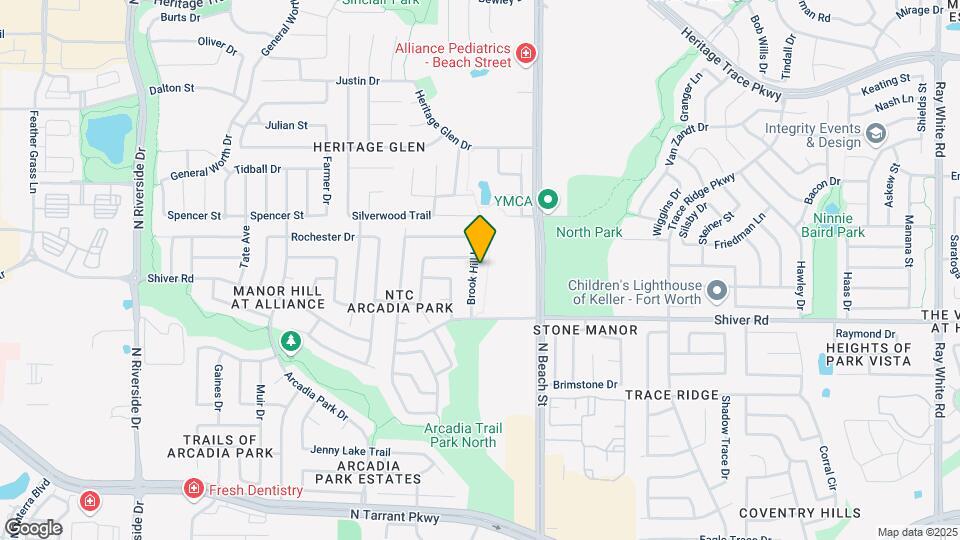 9004 Brook Hill Ln Map and Location Details