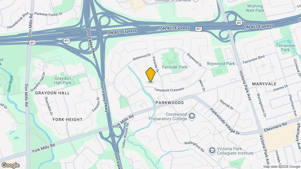 104 Lynedock Crescent Map and Location Details