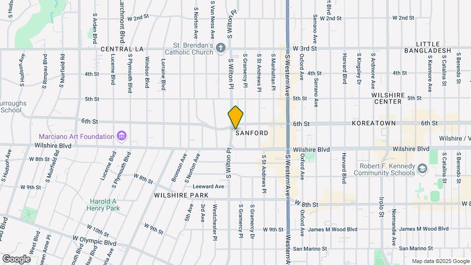 610 S Wilton Pl Map and Location Details
