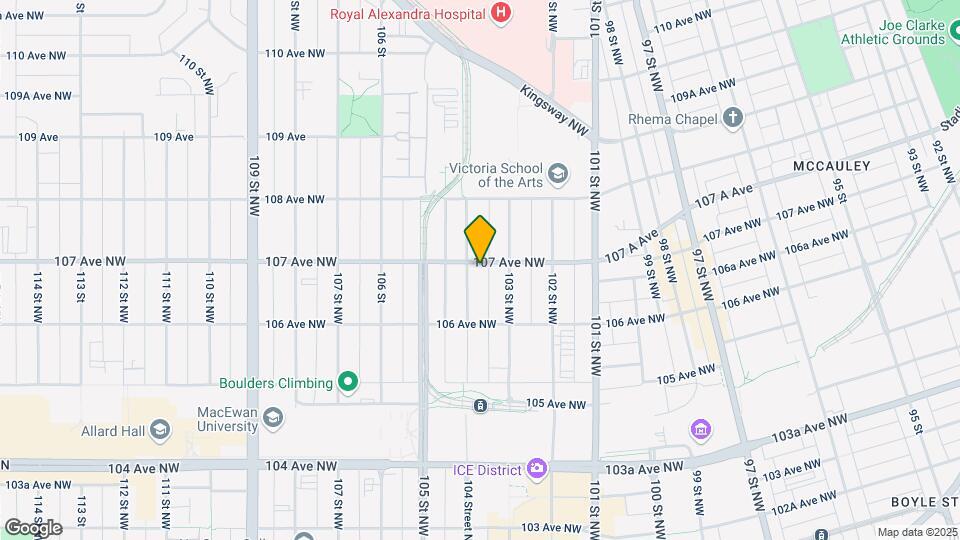 10317 107 St NW Map and Location Details