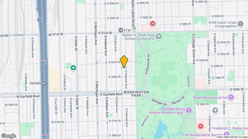 5328 S Calumet Ave Map and Location Details