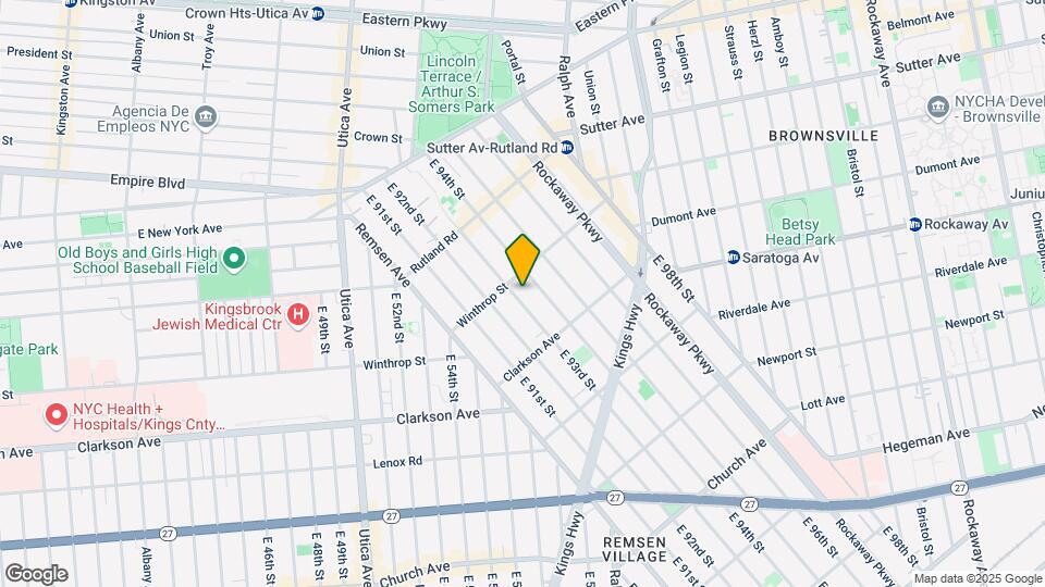 205 E 95th St Map and Location Details
