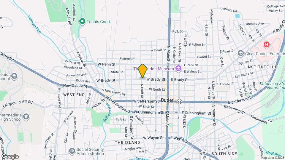 245 W Brady St, Unit 245 Mapa y Detalles de la Ubicación