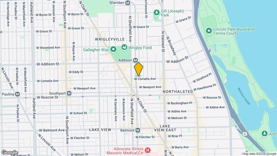 938 W Cornelia Ave, Unit #2D Map and Location Details