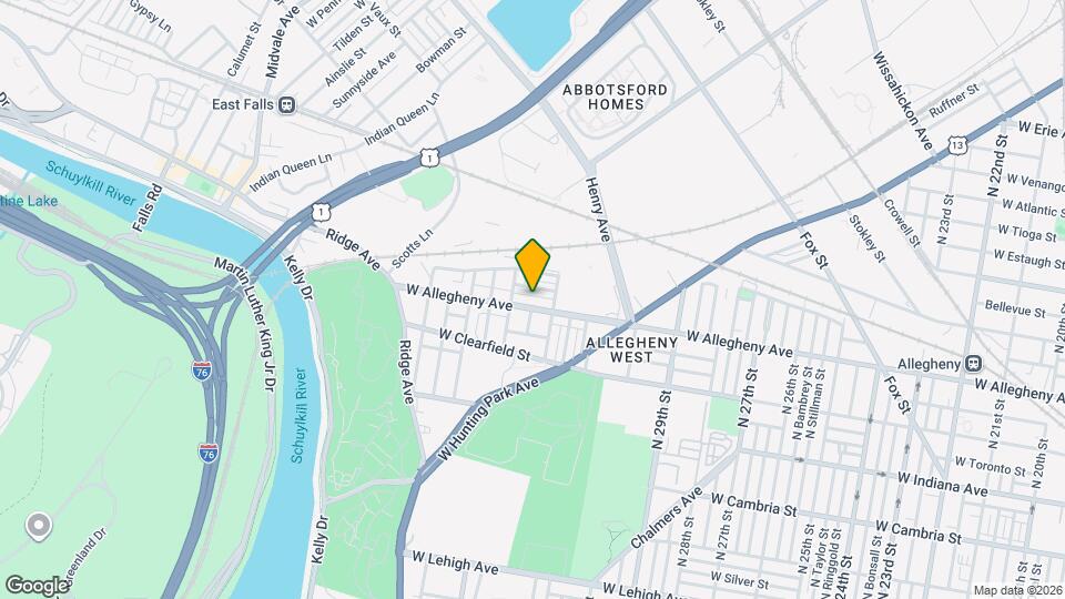 3225 W Allegheny Ave Map and Location Details