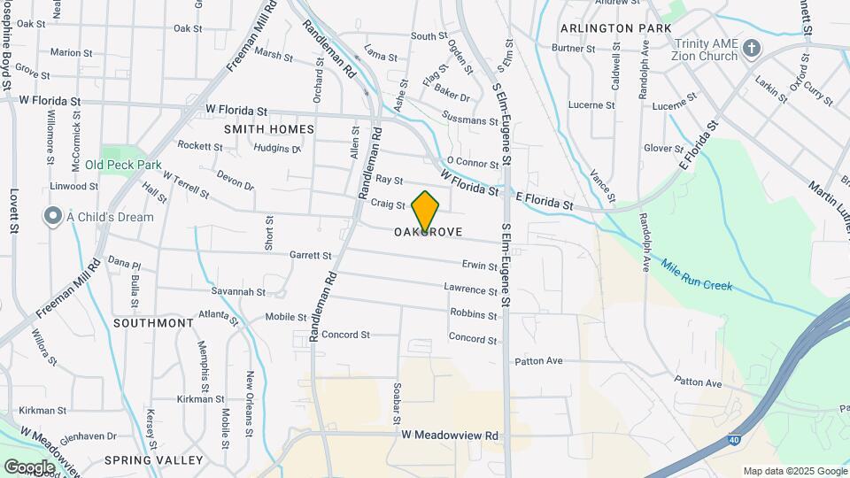 213 W Terrell St Map and Location Details