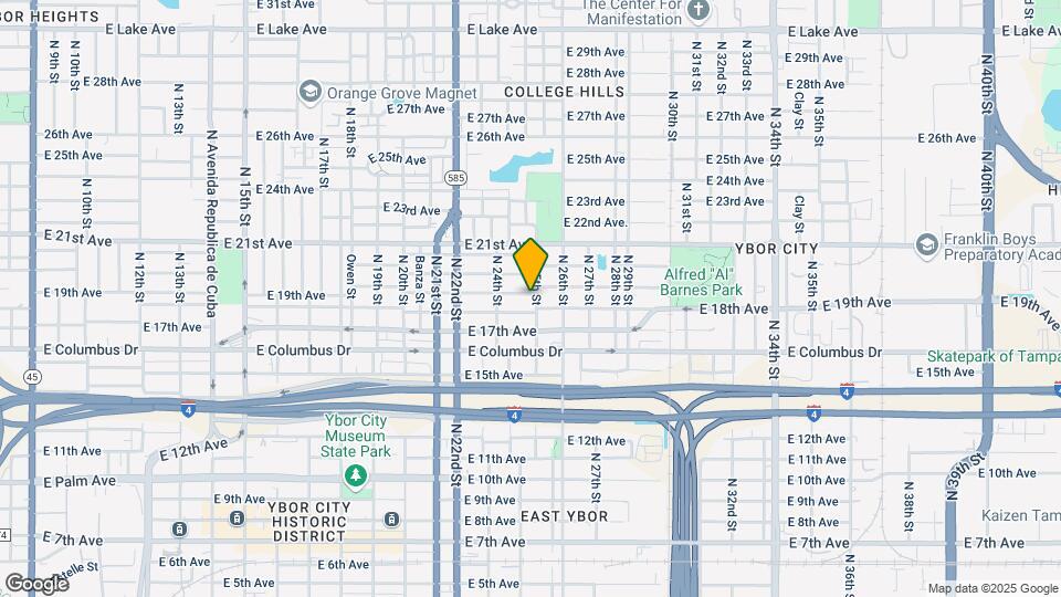 2423 E 19th Ave Map and Location Details